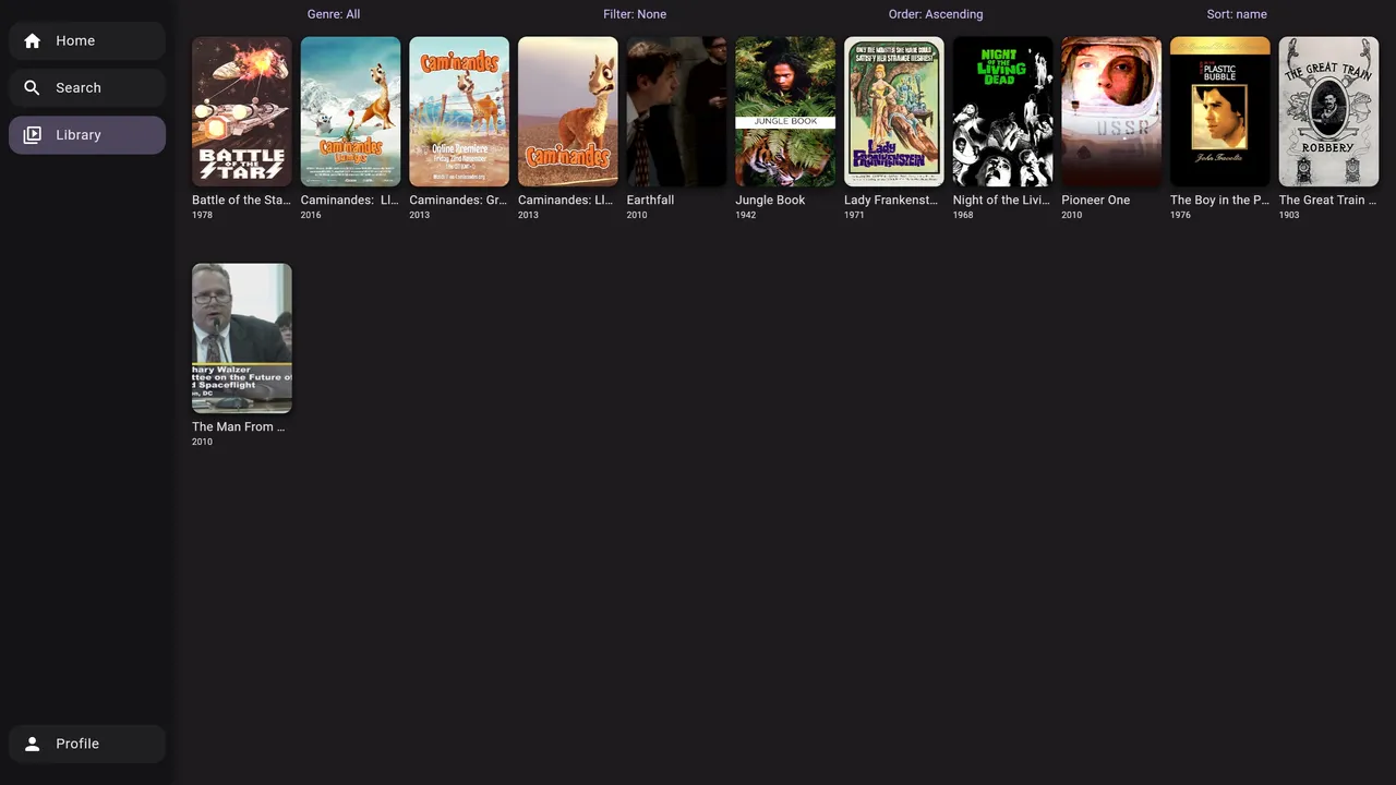 Jellyflix on desktop, screenshot 4