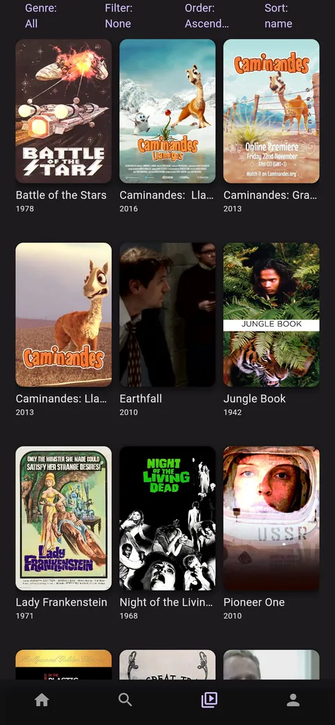 Jellyflix on mobile, screenshot 4